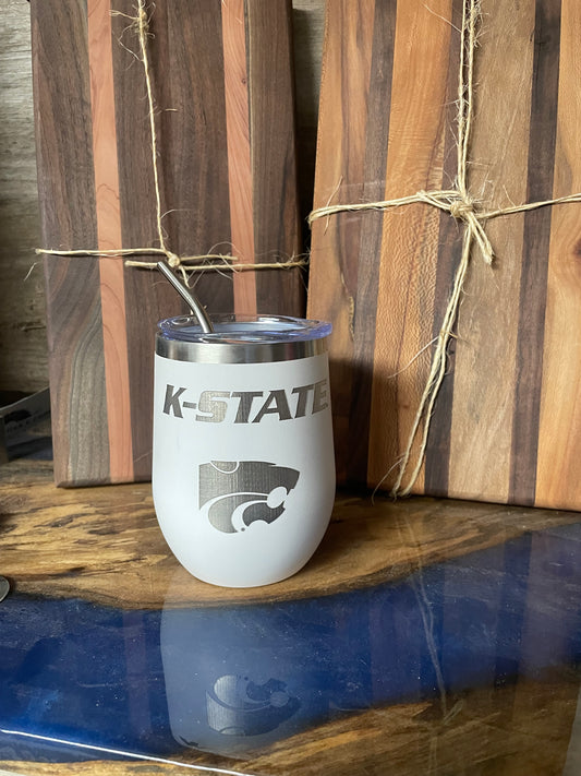 12 oz K-State with Power Cat Tumbler