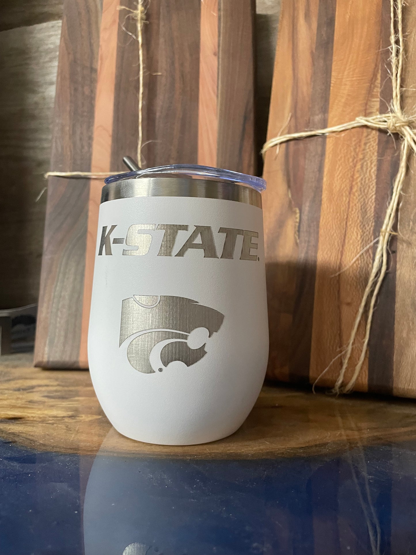 12 oz K-State with Power Cat Tumbler