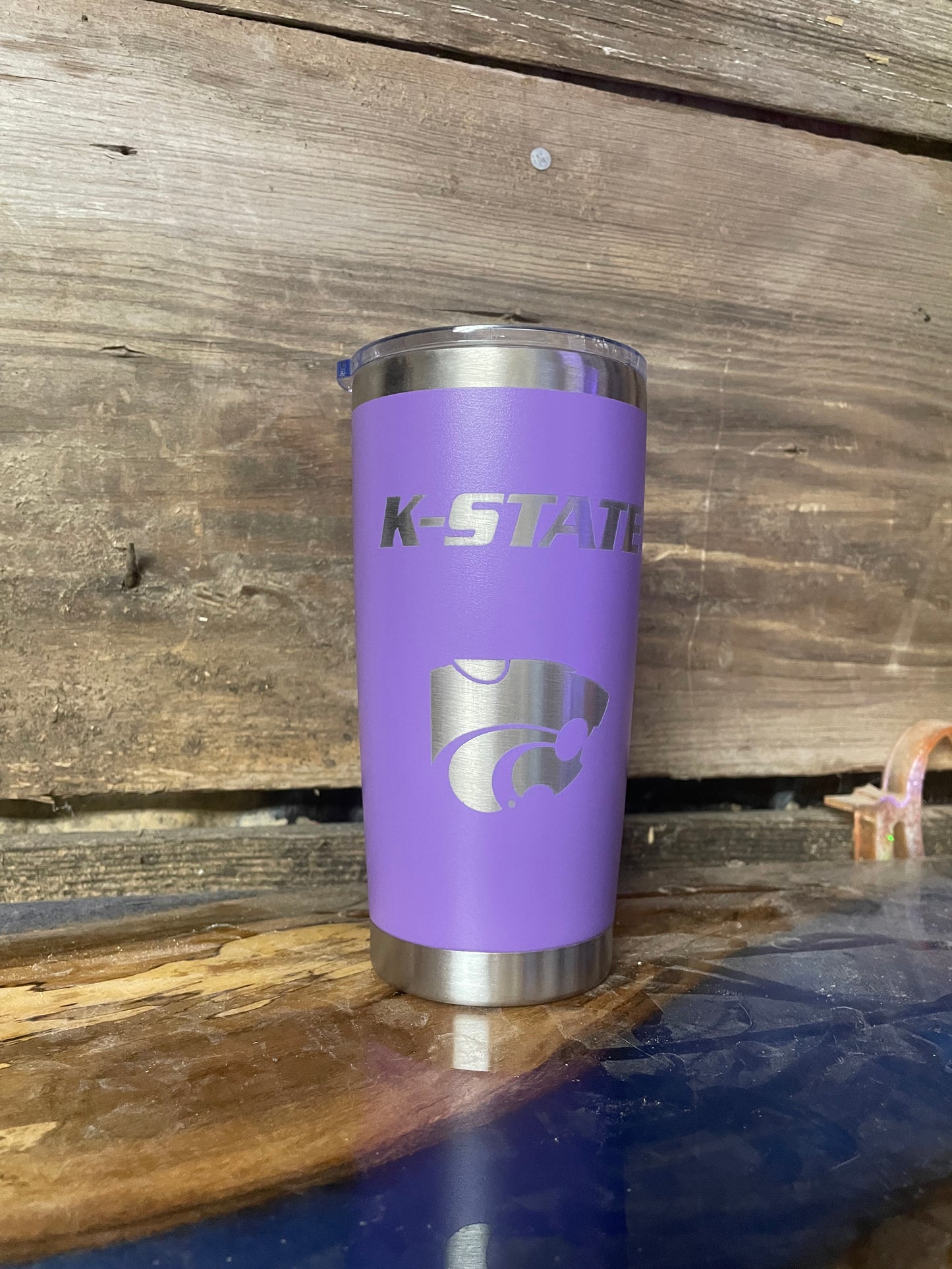 20 oz K-State with Power Cat Tumbler