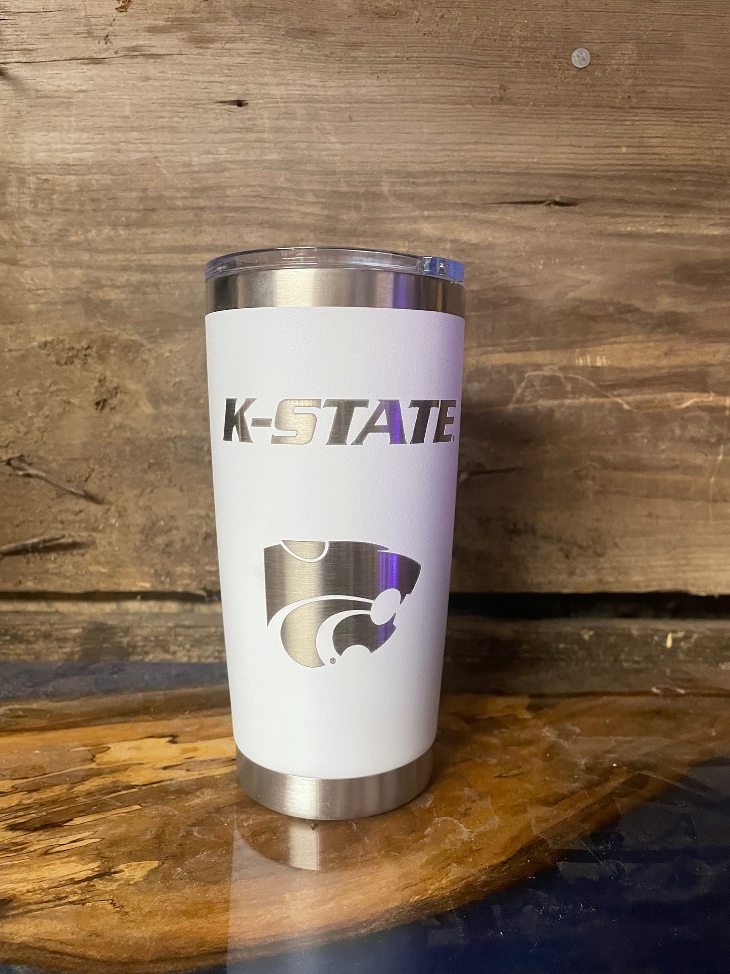 20 oz K-State with Power Cat Tumbler