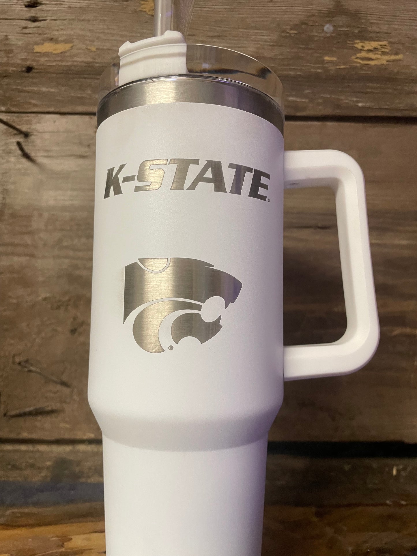 40 oz K-State with Power Cat Tumbler