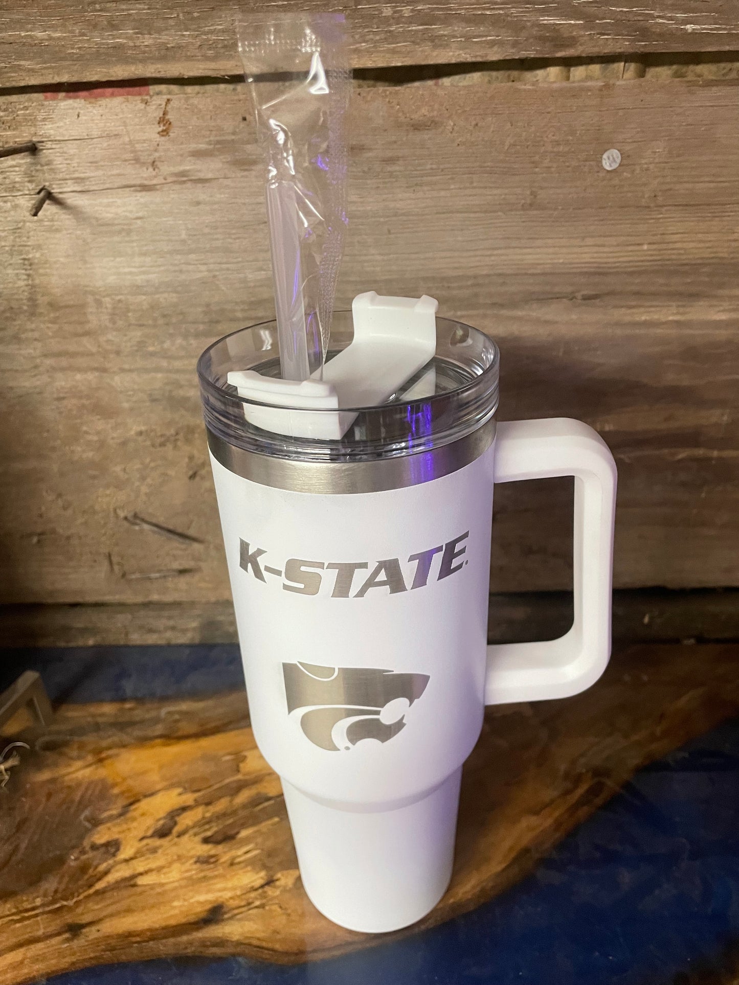 40 oz K-State with Power Cat Tumbler