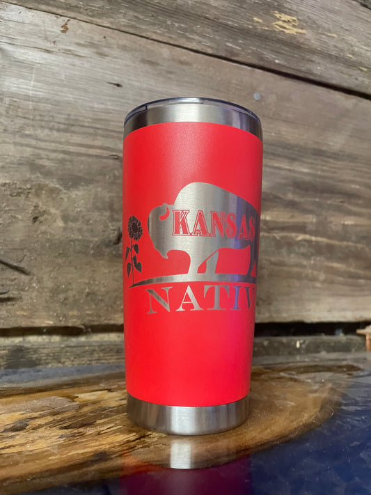 Bison Kansas Native 20oz Tumbler