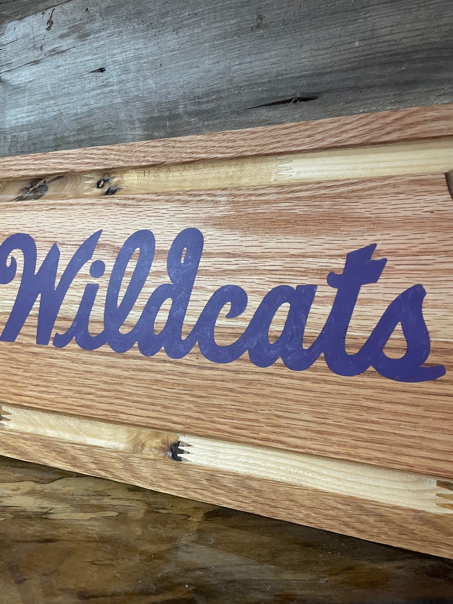 Kansas Shape with Epoxy Wildcat Cutting Board