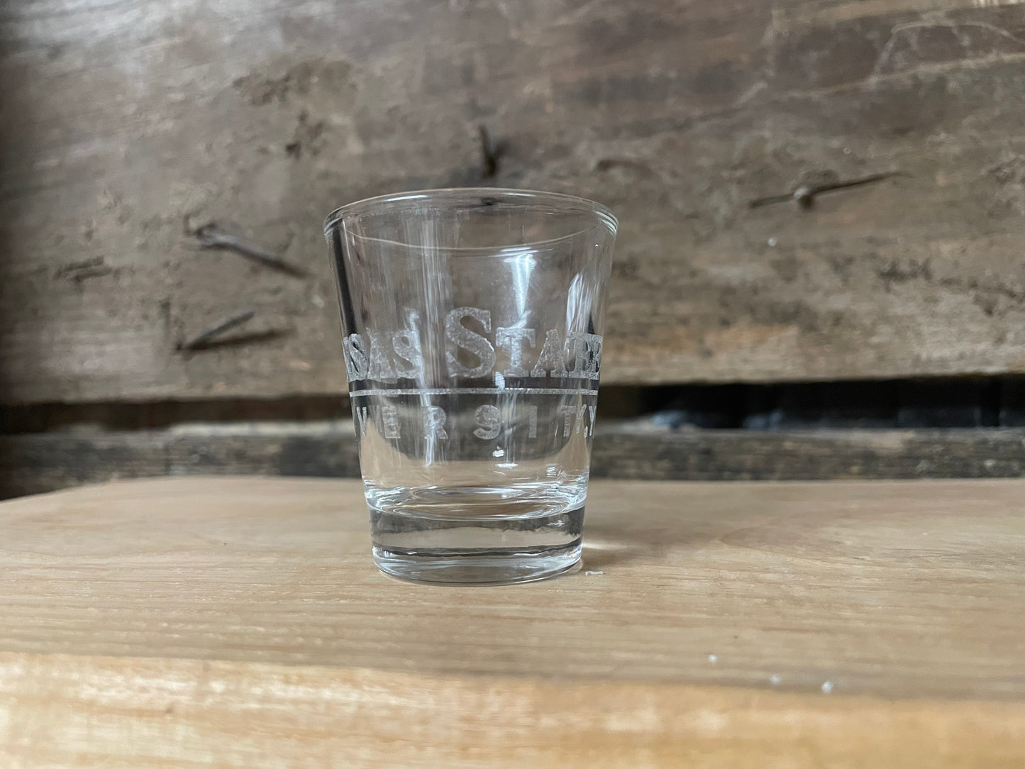 Kansas State University on 1.75oz shot Glass