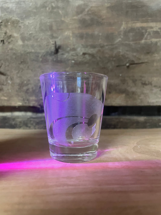 K-State Power Cat on 1.75oz shot Glass