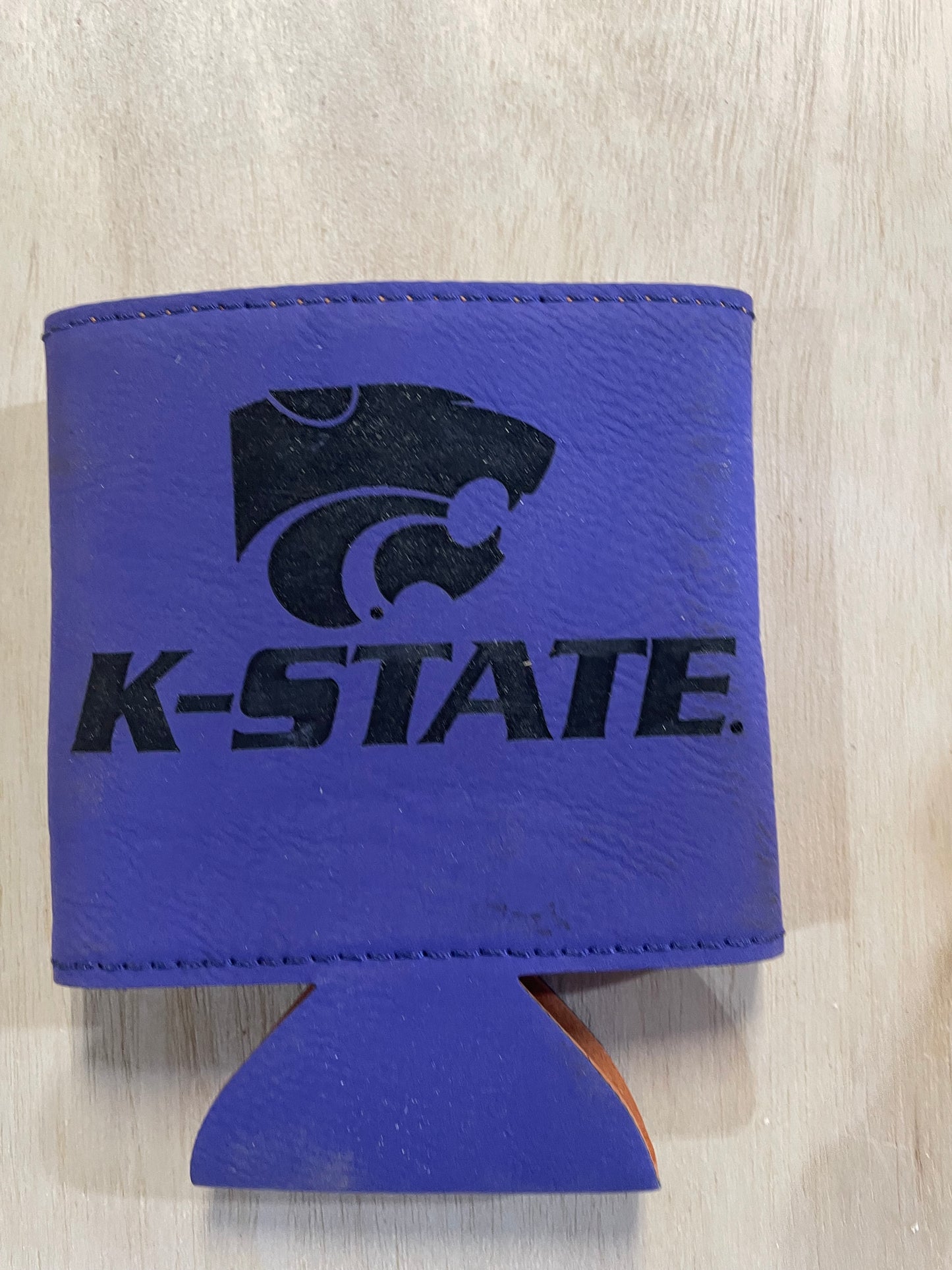 K-State with Power Cat Laser Engraved Coozy - Official Affinity Licensed Product - K-State