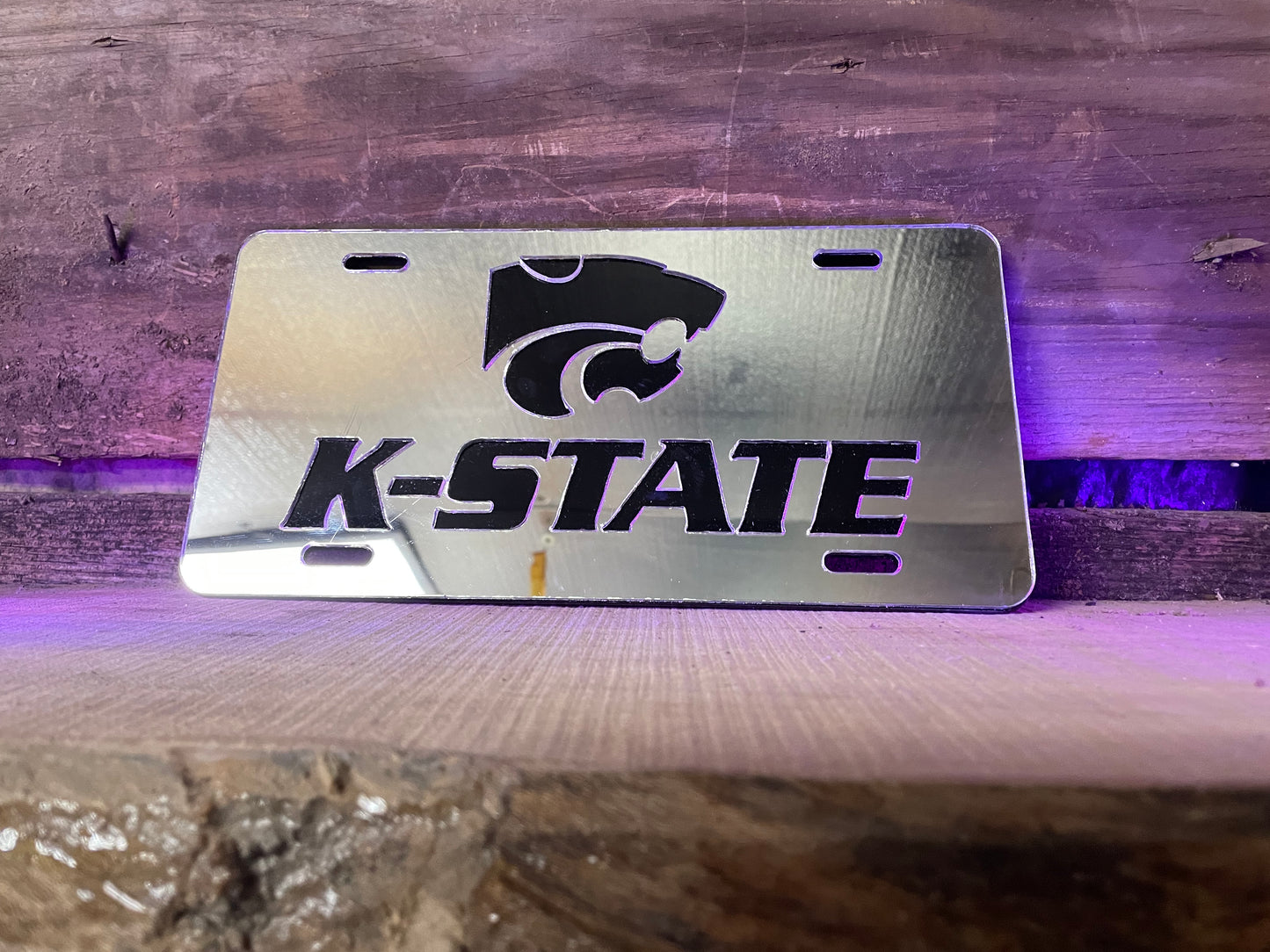 K-State and Power Cat License Plate