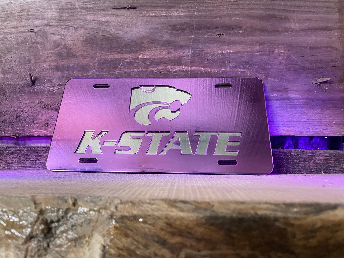 K-State and Power Cat License Plate