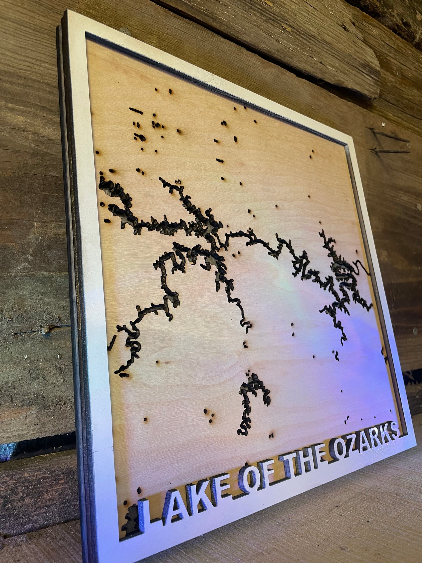 Lake of the Ozarks wood Lake map