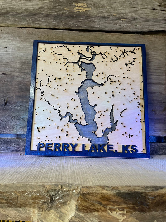 Lake Perry wood Lake map