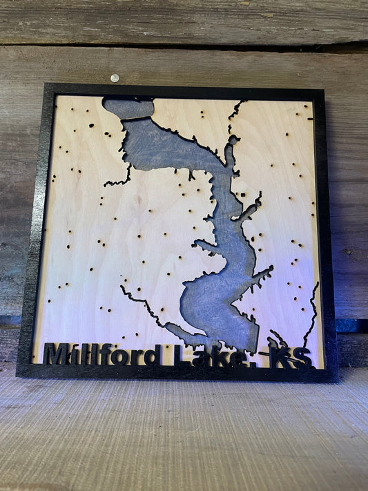 Milford Lake map