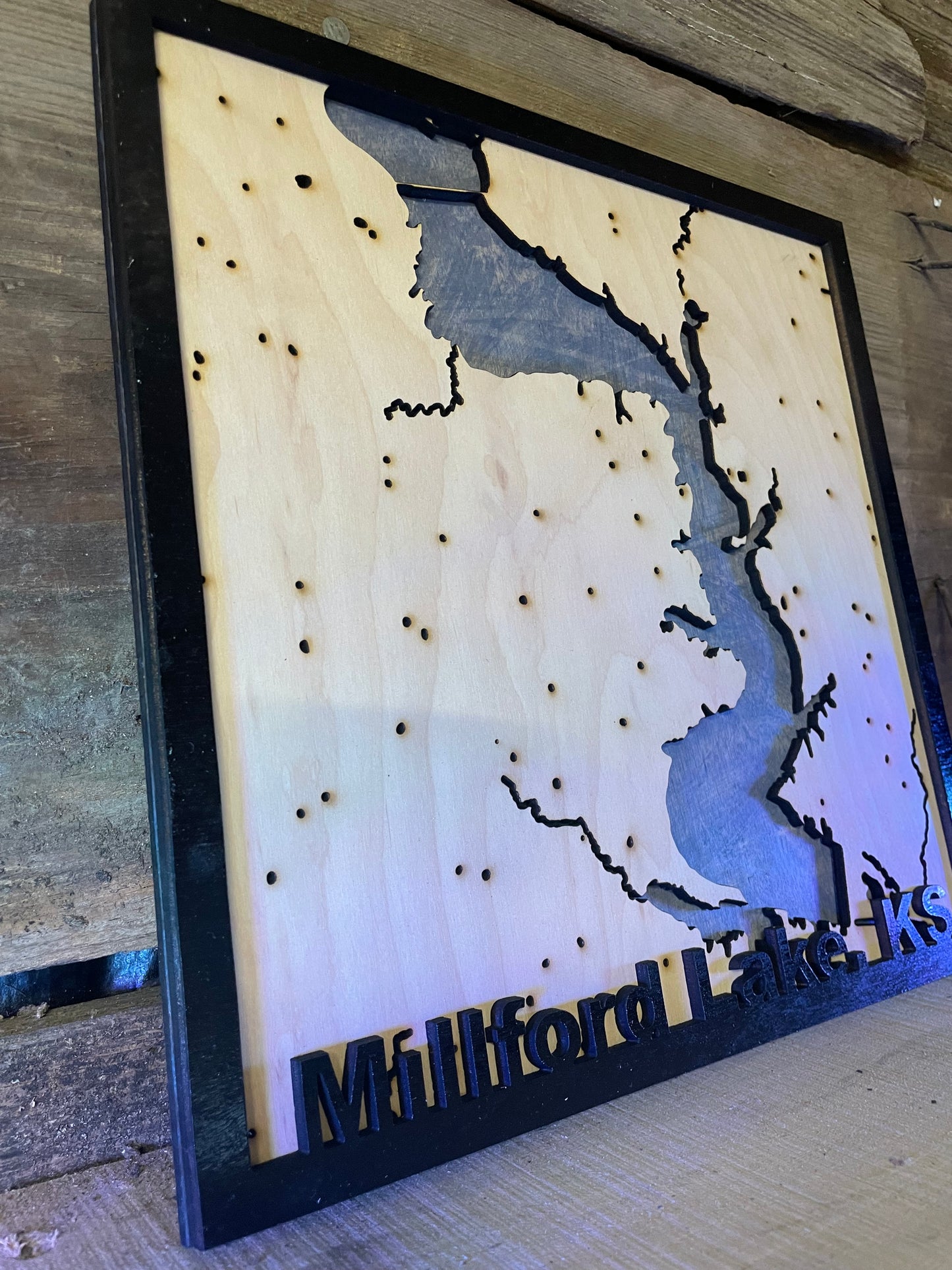 Milford Lake map