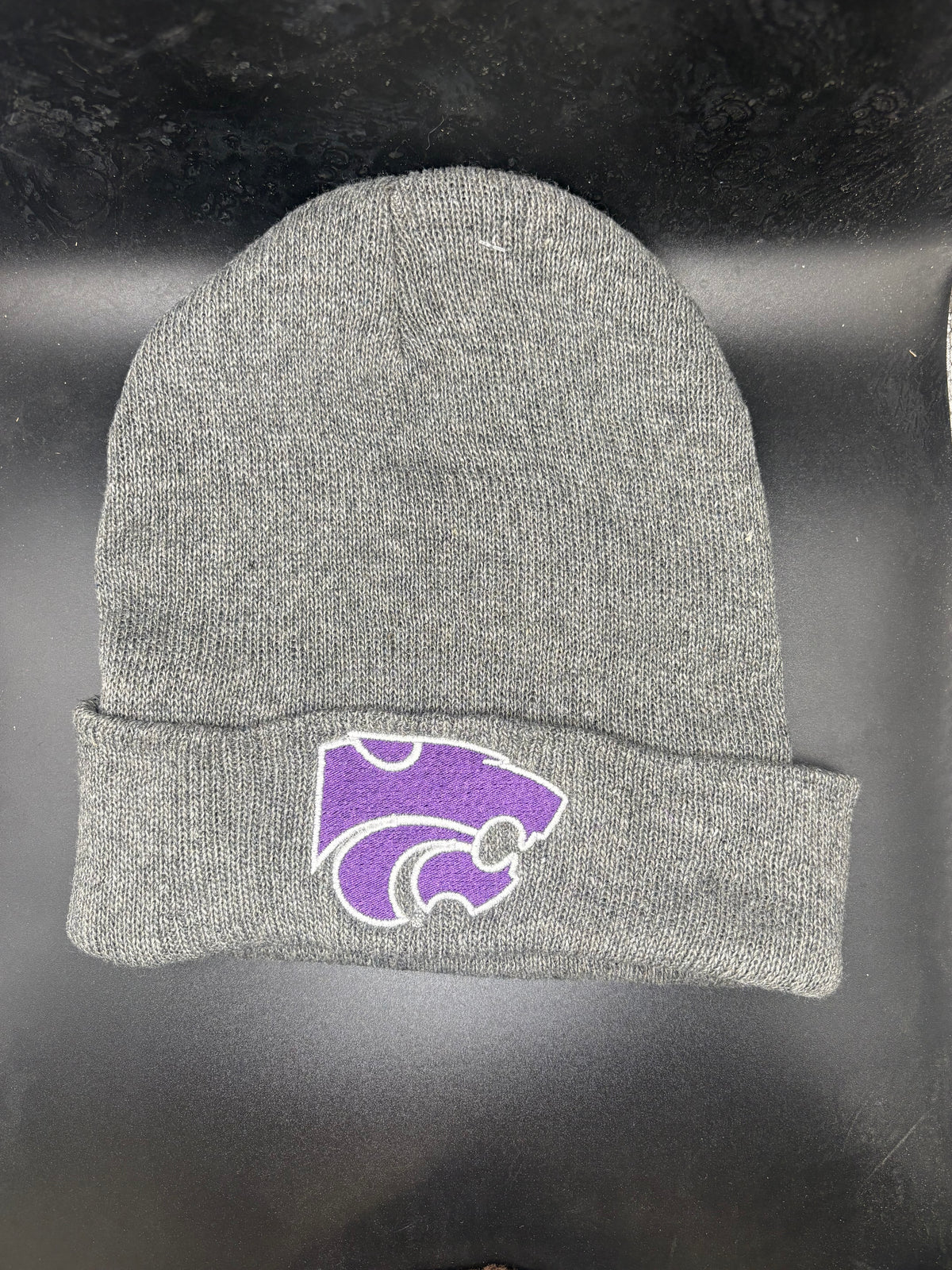 K-State Embroidered Knit Beanie - Official Affinity Licensed Product - K-State