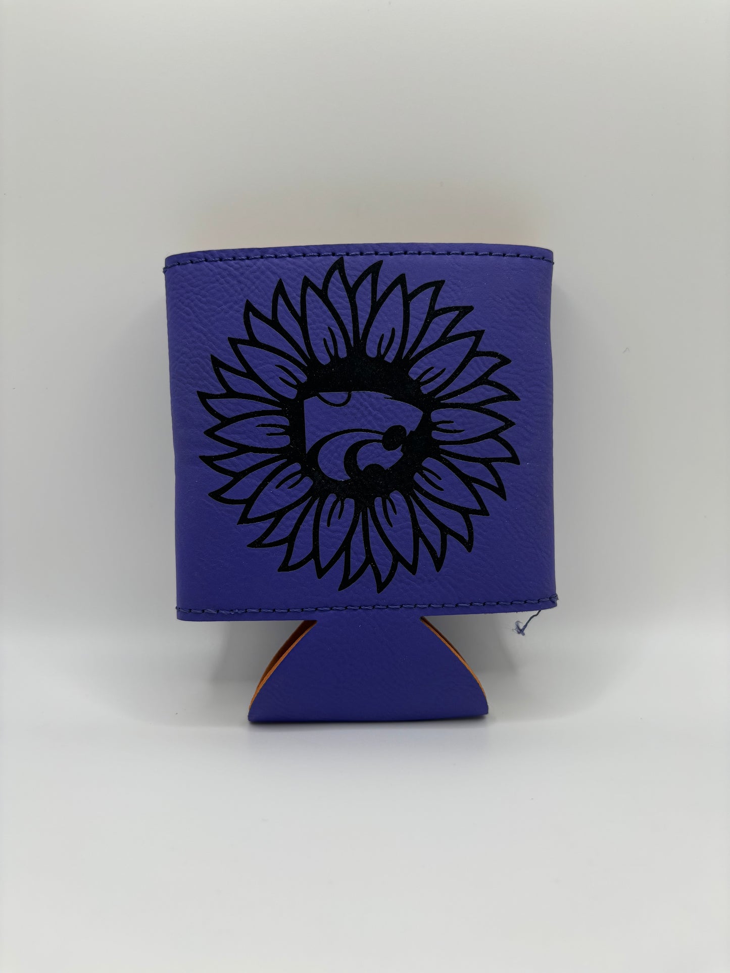 Power Cat in Sunflower Laser Engraved Coozy - Official Affinity Licensed Product - K-State