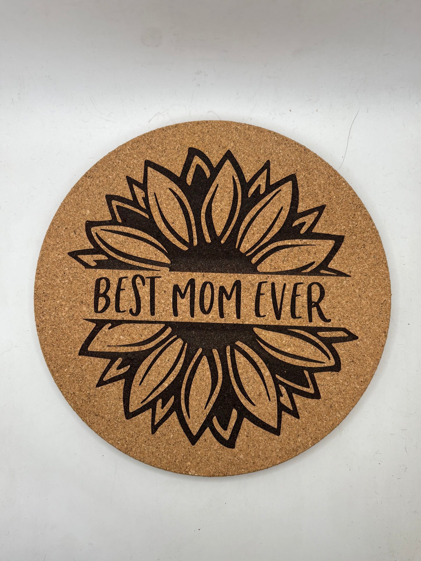 Best Mom Ever 7.5" Cork Trivet