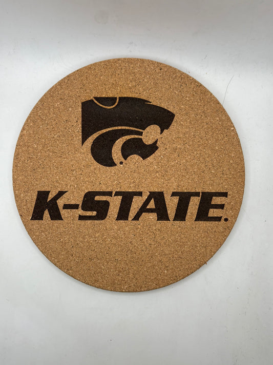 K-State Trivets 7.5" Cork Trivet - Official Affinity Licensed Product - K-State