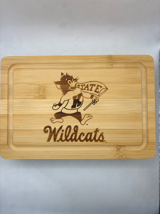 K-State Bamboo 9x6 inch cutting Boards