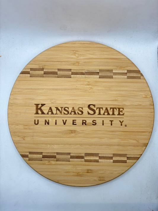 K-State 9.75 round Cutting Board - Official Affinity Licensed Product - K-State