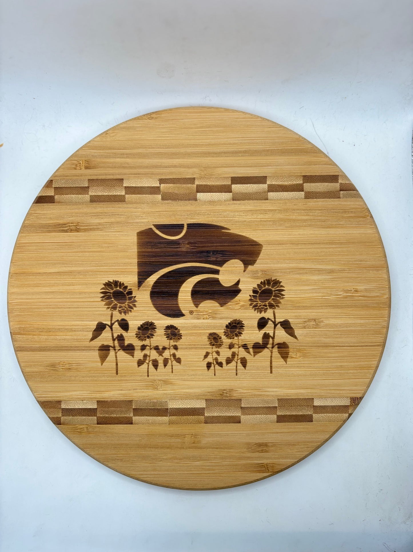 K-State 9.75 round Cutting Board - Official Affinity Licensed Product - K-State