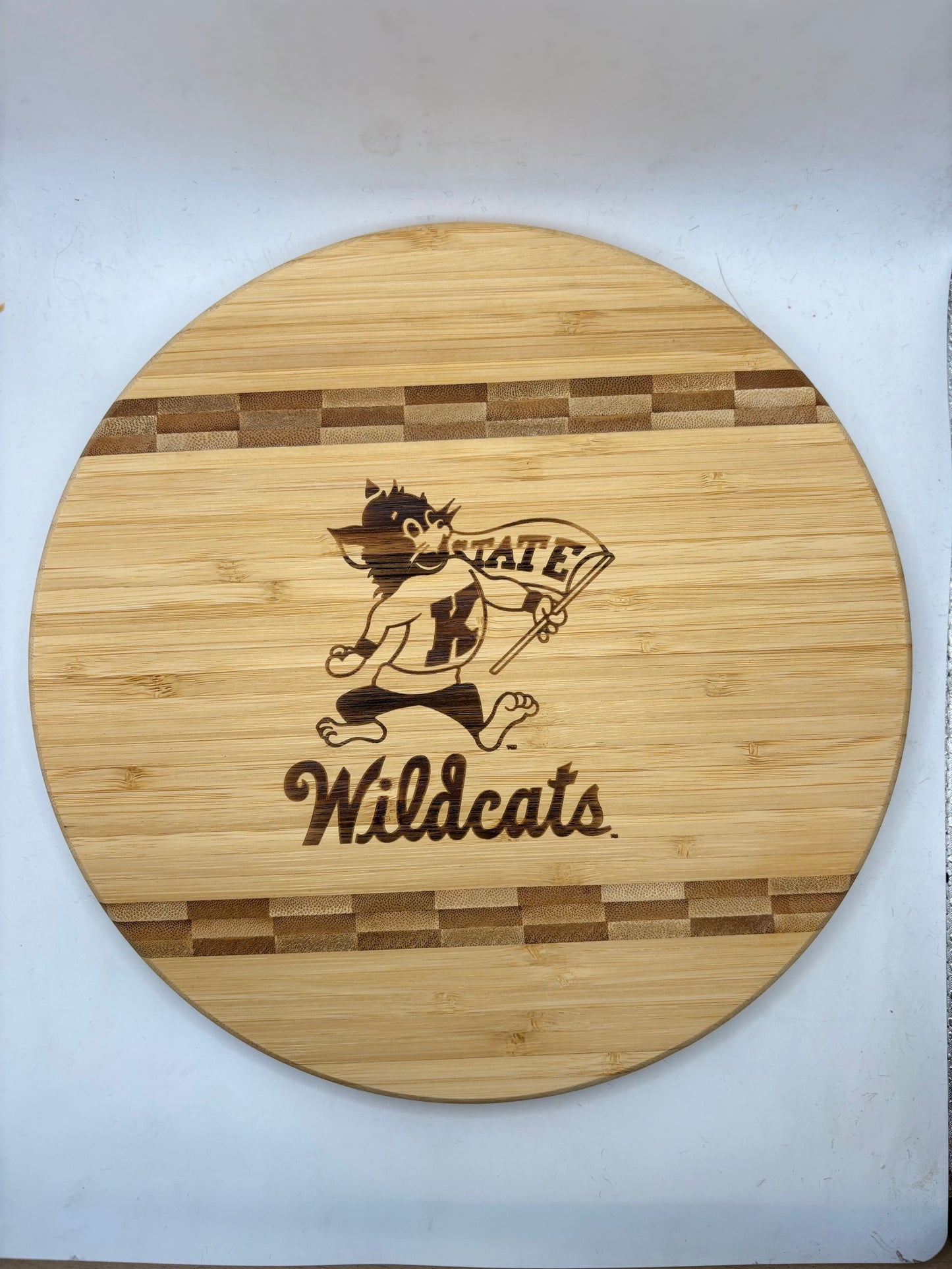 K-State 9.75 round Cutting Board - Official Affinity Licensed Product - K-State