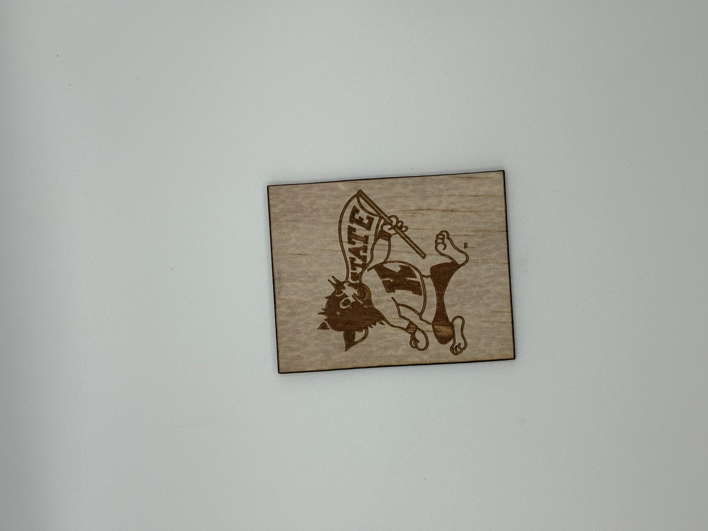 K-State Themed Wood Magnet