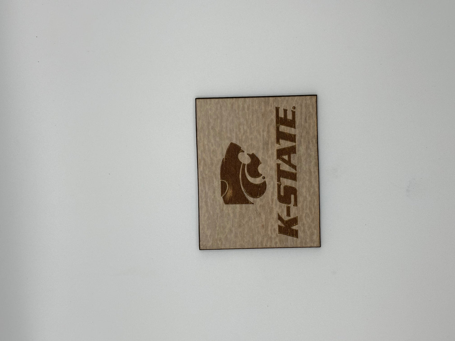 K-State Themed Wood Magnet