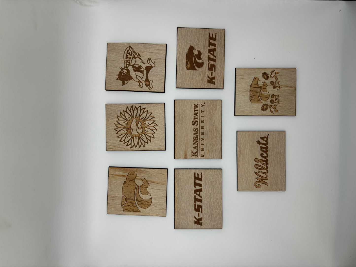 K-State Themed Wood Magnet