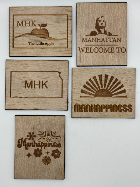 MHK Themed Wood Magnet