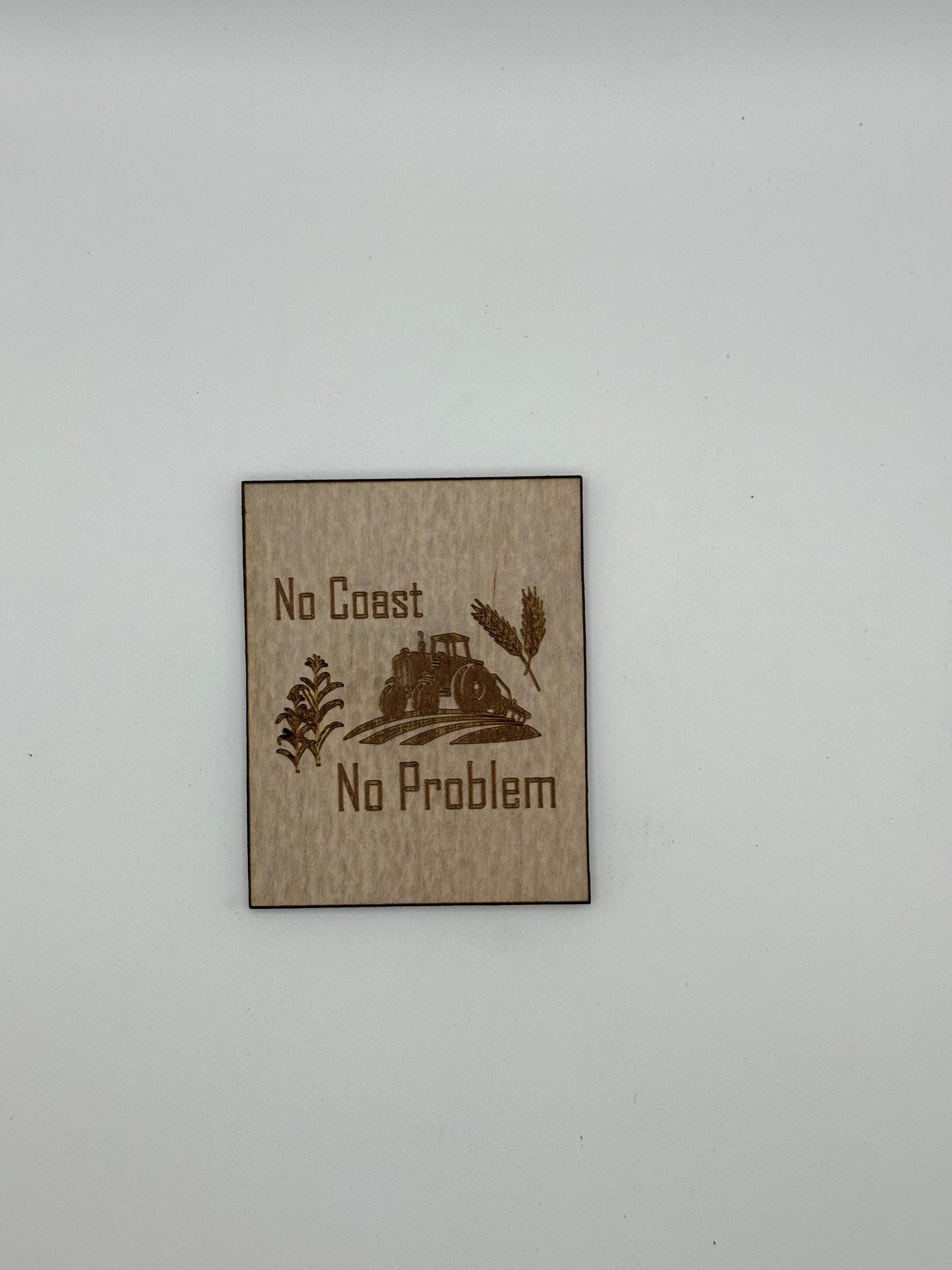 Kansas Themed Wood Magnet