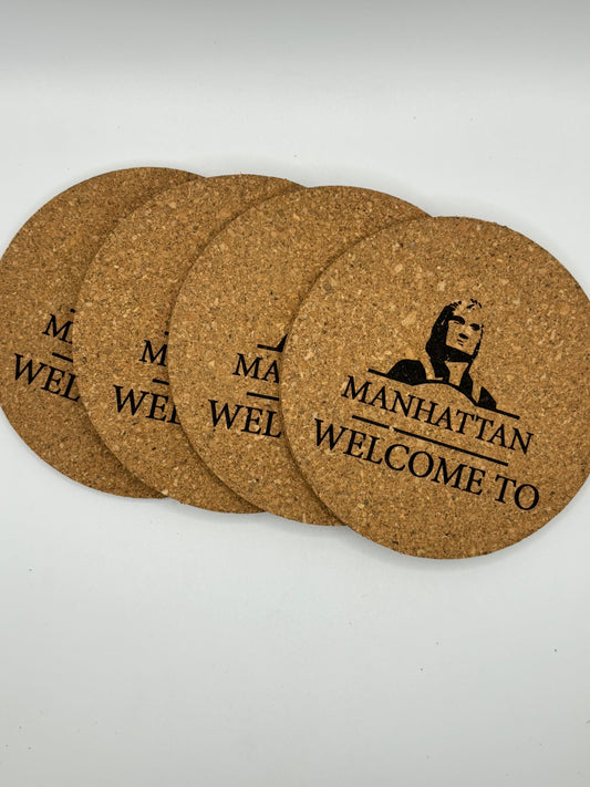 MHK Themed Cork Coaster Set of 4