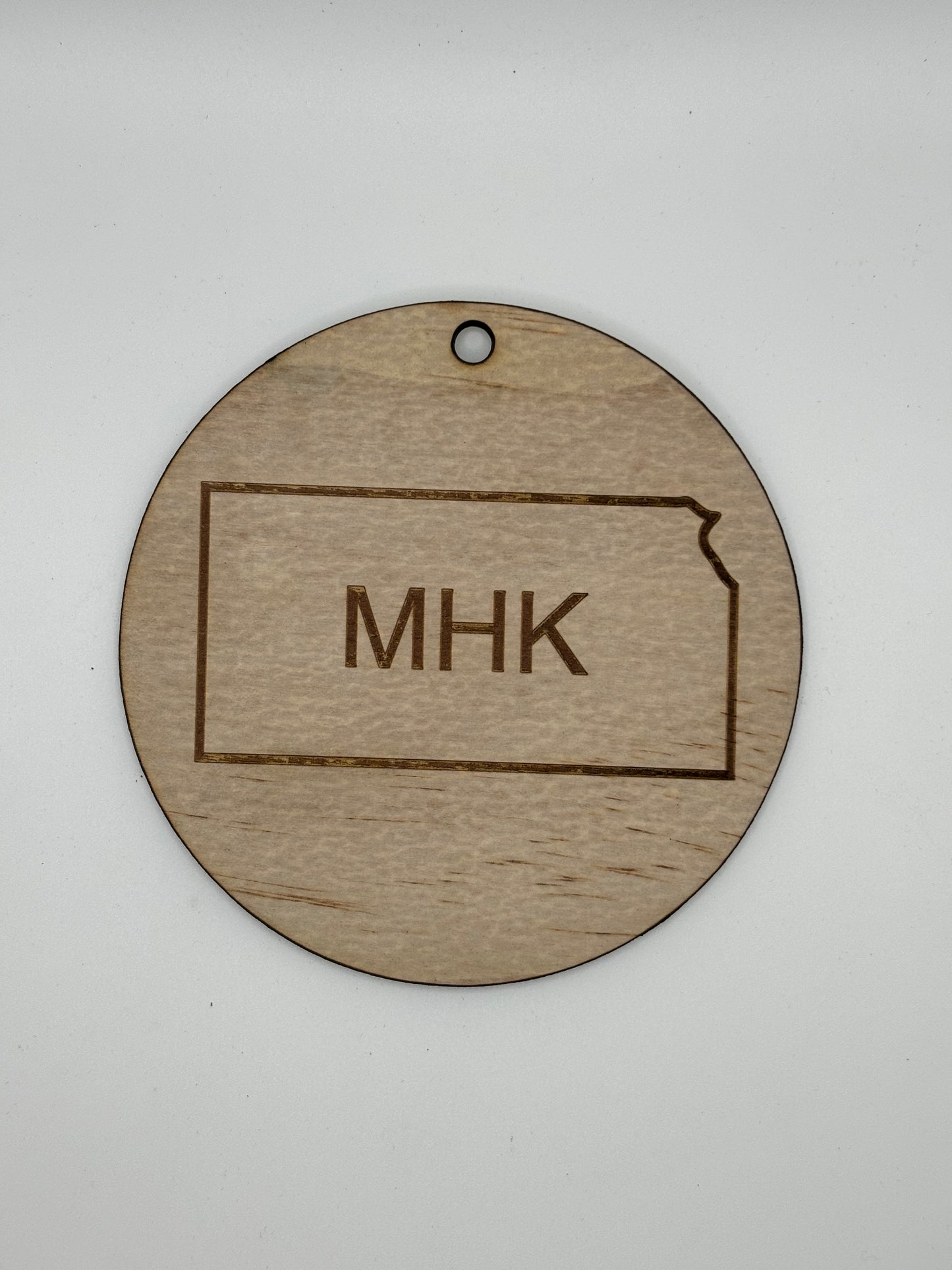 MHK Themed Wood Ornament 4 inch