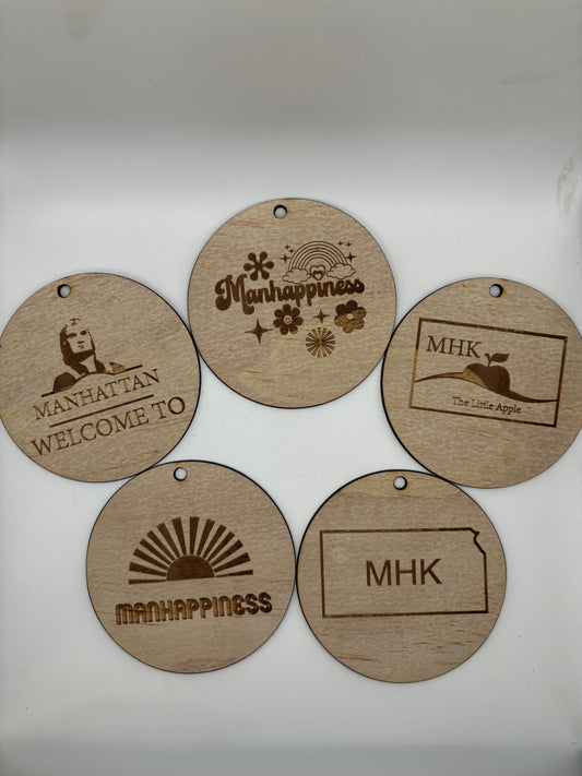 MHK Themed Wood Ornament 4 inch