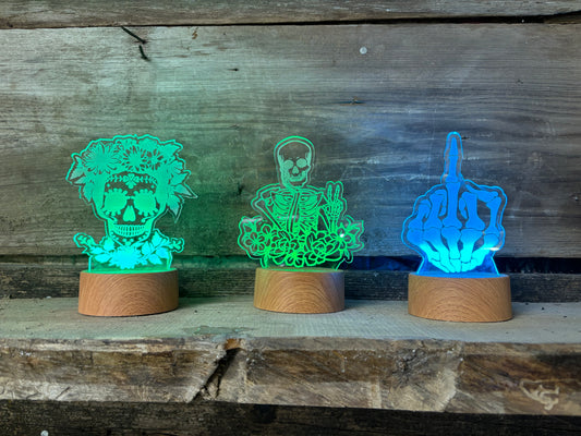 Skeleton themed Acrylic Light Up