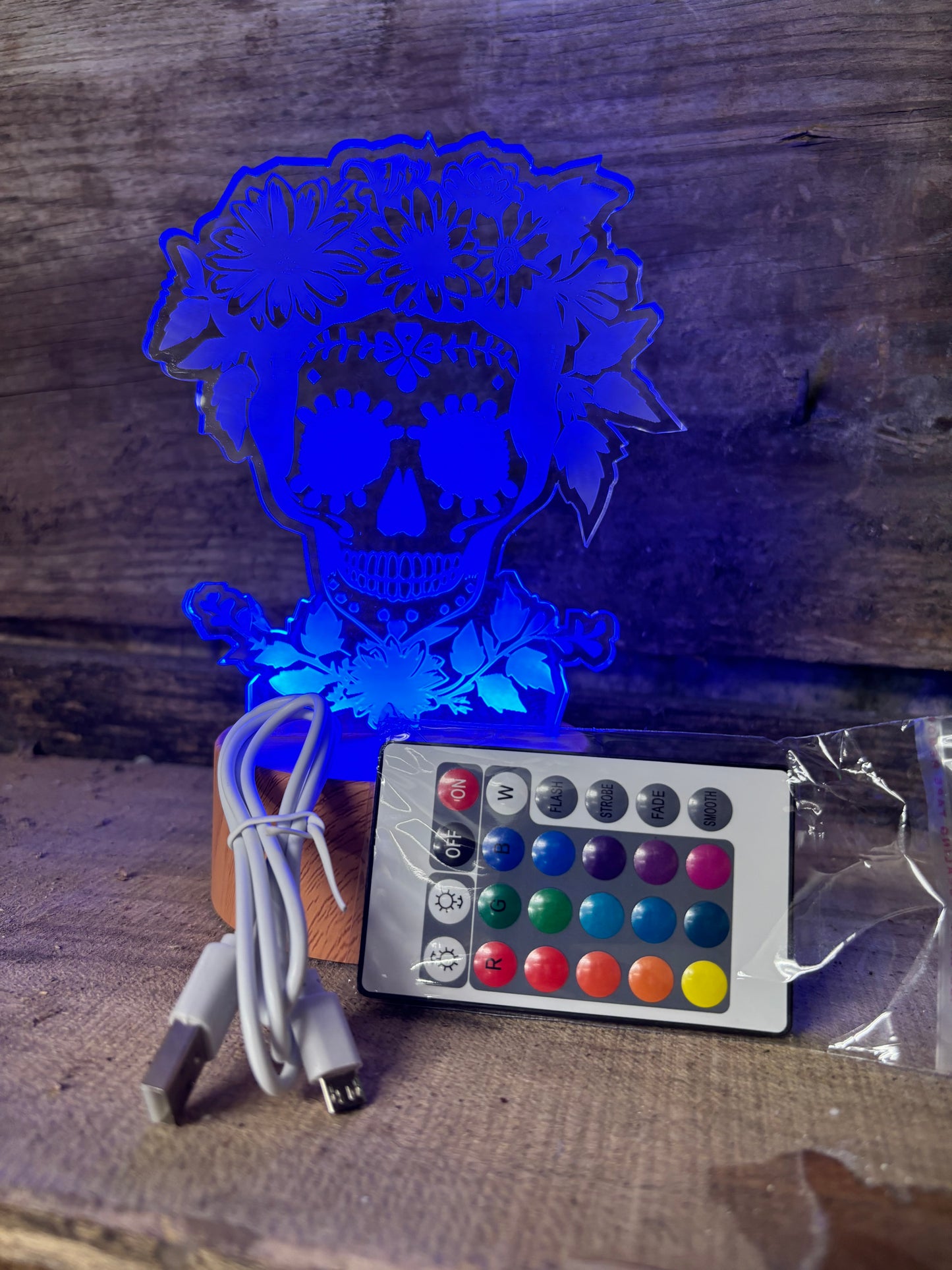 Skeleton themed Acrylic Light Up