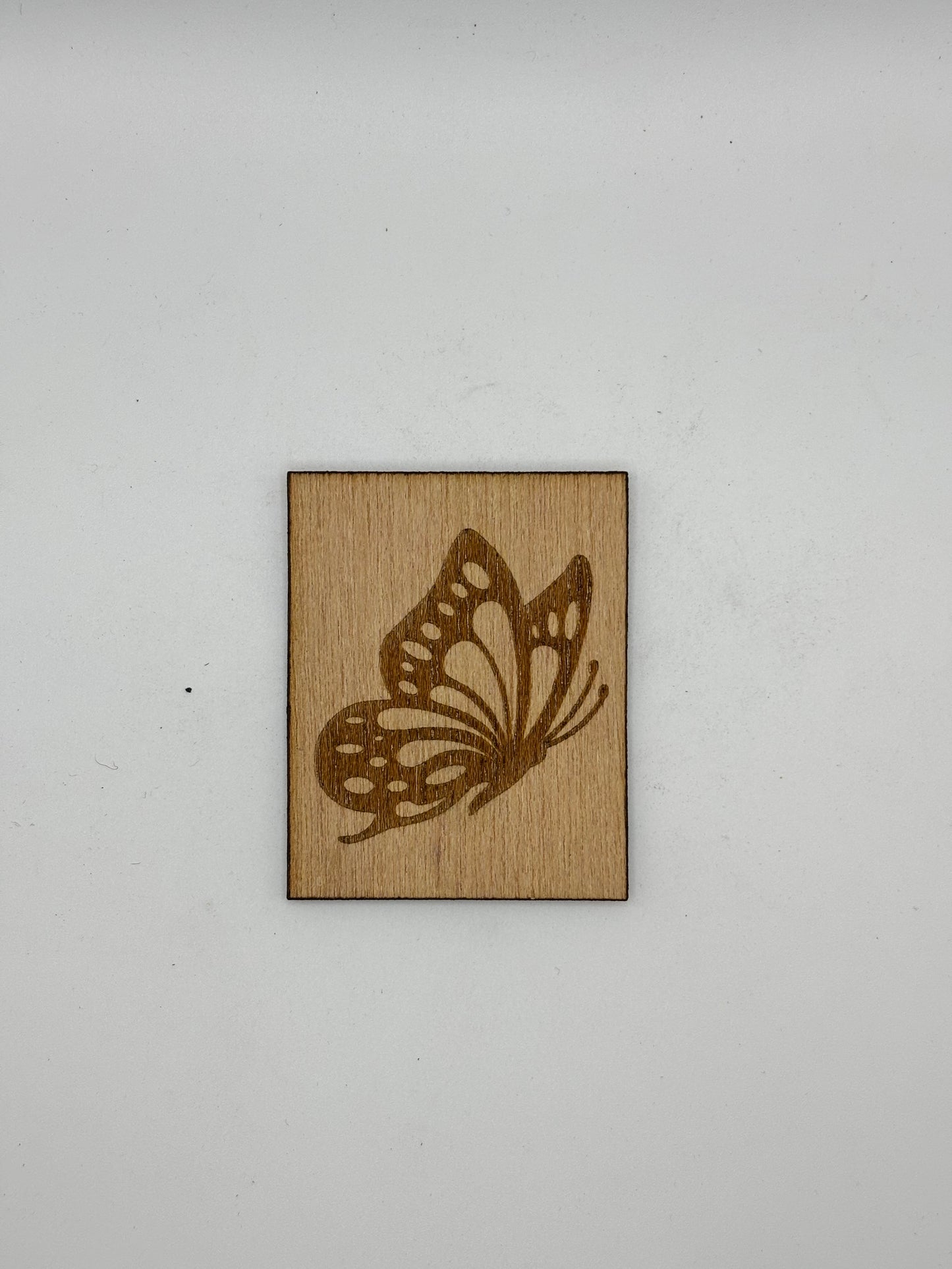 Butterfly Themed Wood Magnet