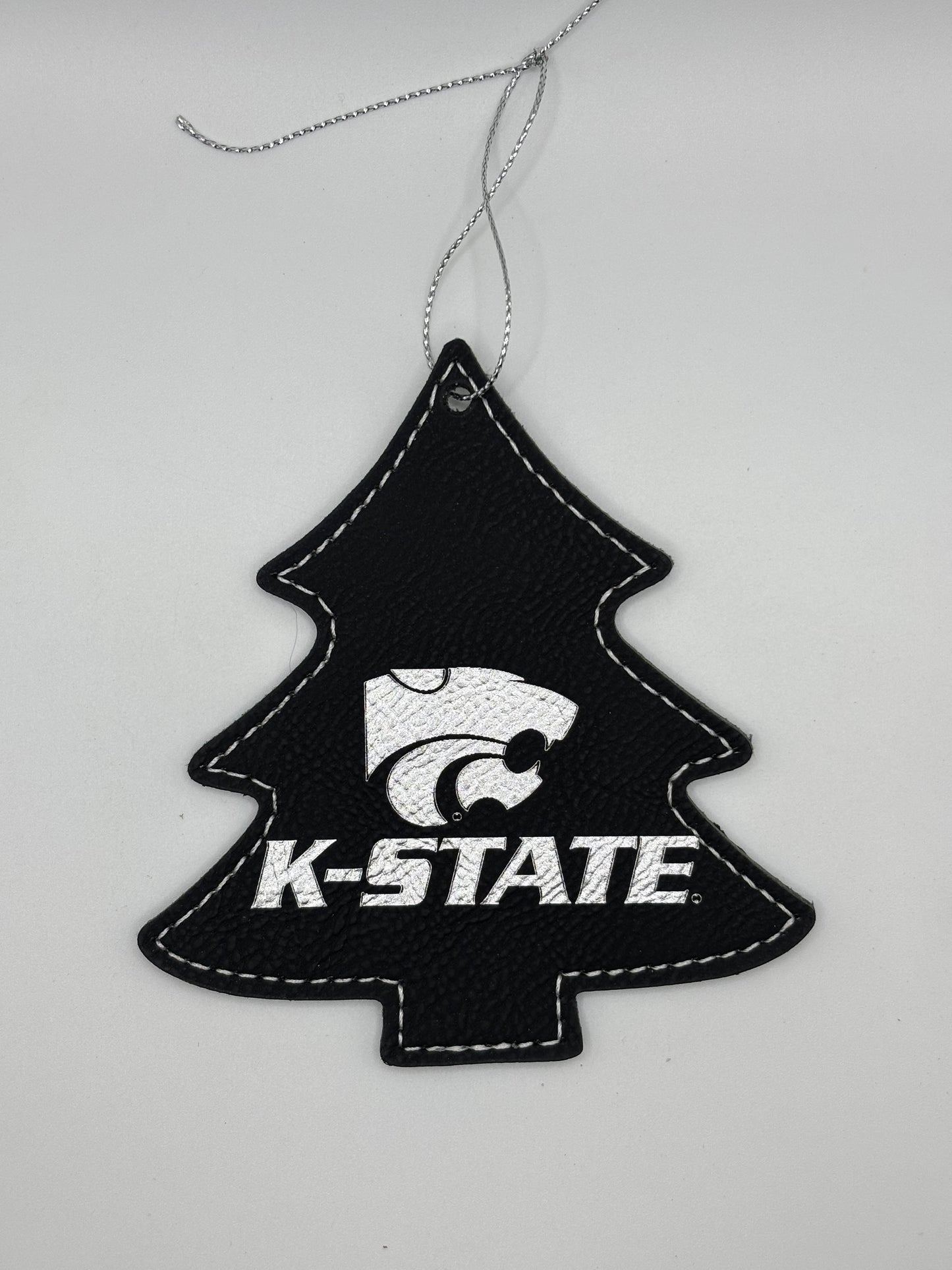 K-State tree shape ornament