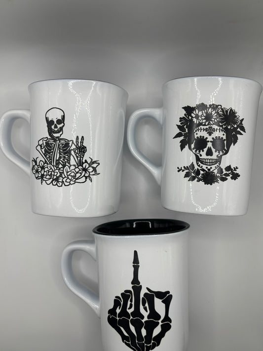 Skeleton Ceramic Coffee Mug