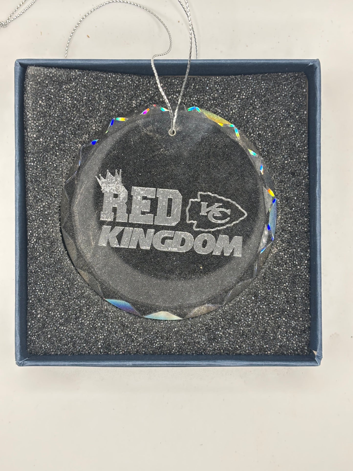 Chiefs Glass Ornament