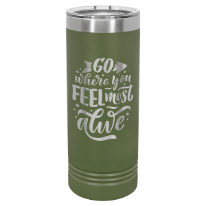 Polar Camel 22 oz. Skinny Tumbler with Slider Lid