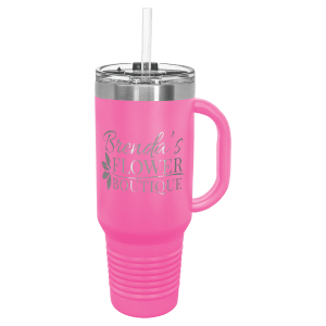 Polar Camel 40 oz. Travel Mug with Handle, Straw Included