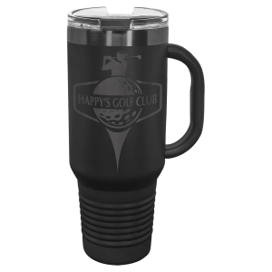 Polar Camel 40 oz. Travel Mug with Handle, Straw Included