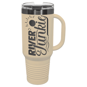 Polar Camel 40 oz. Travel Mug with Handle, Straw Included