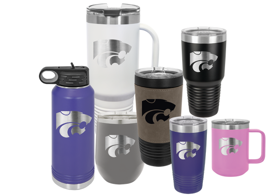 Power Cat insulated Drinkware - Official Affinity Licensed Product - K-State