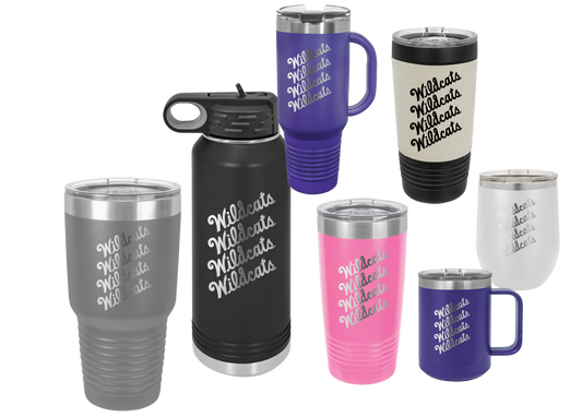 Wildcats x 3 insulated Drinkware - Official Affinity Licensed Product - K-State