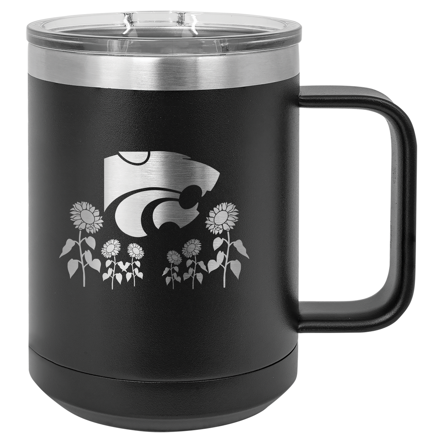 Power Cat Sunflower Field insulated Drinkware - Official Affinity Licensed Product - K-State