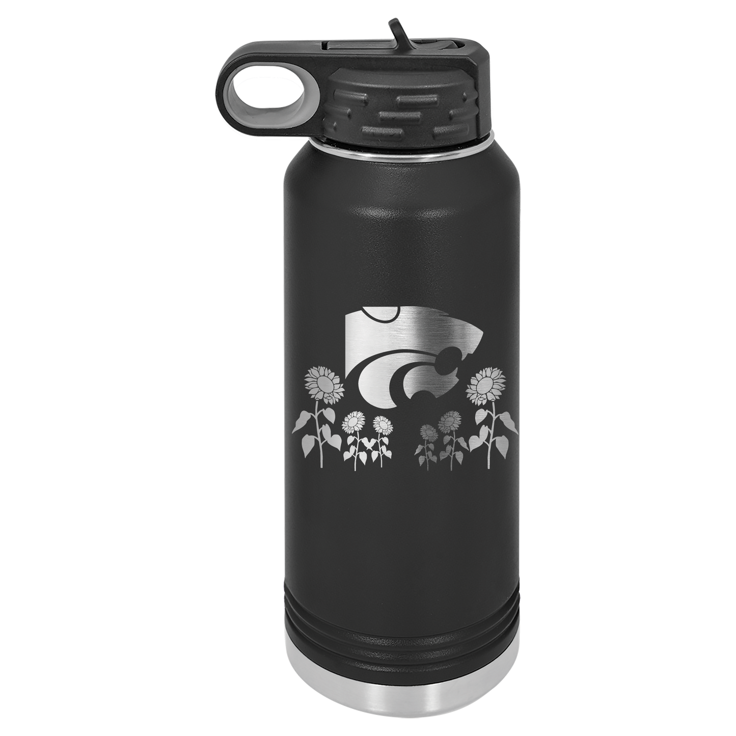 Power Cat Sunflower Field insulated Drinkware - Official Affinity Licensed Product - K-State