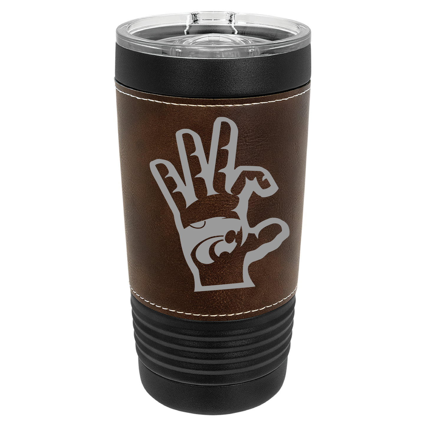 Wildcat Hand with Power Cat insulated Drinkware - Official Affinity Licensed Product - K-State