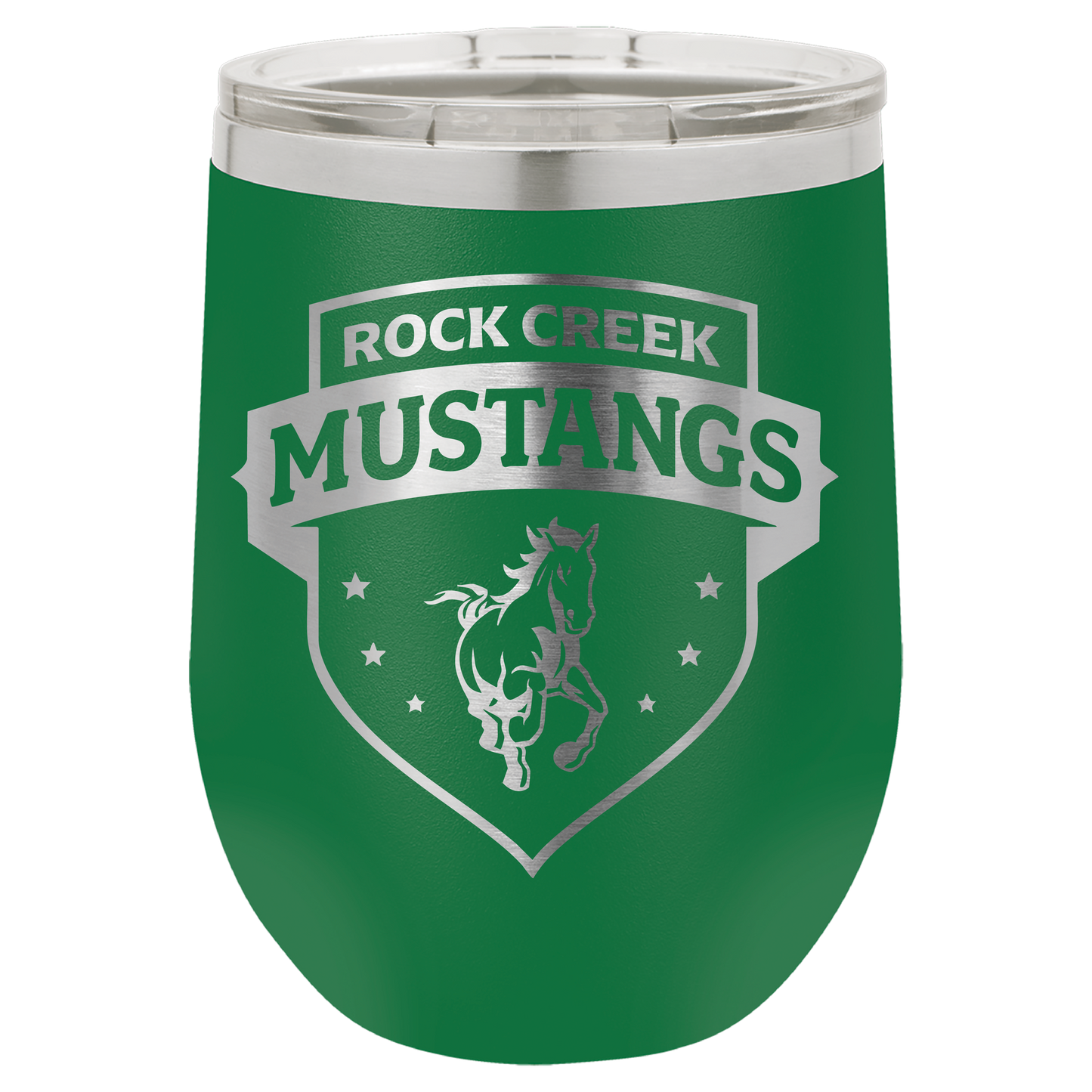 Rock Creek Mustangs Shield Tumbler - Click for all color/size options