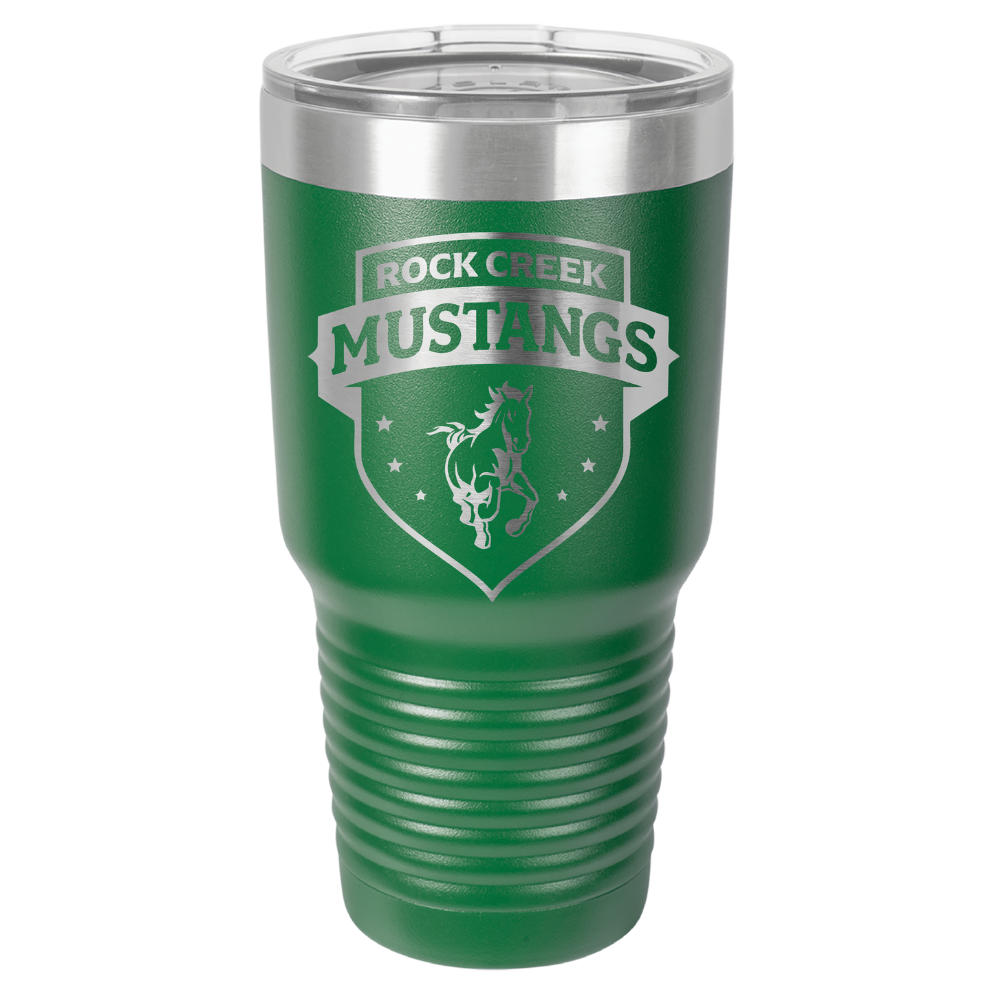 Rock Creek Mustangs Shield Tumbler - Click for all color/size options